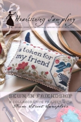 SEWN IN FRIENDSHIP CROSS STITCH DESIGN A Token for My Friend BY HEARTSTRING SAMPLERY