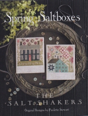 SPRING SALTBOXES CROSS STITCH PATTERN