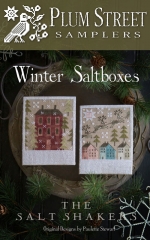 WINTER SALTBOXES CROSS STITCH KIT - 36 count linen