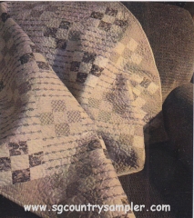 WORN AND LOVED ANTIQUE QUILT PATTERN