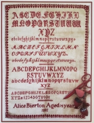 ALICE BIERTON 1885 CROSS STITCH PATTERN