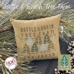 BOTTLE & BRUSH TREE FARM CROSS STITCH PATTERN