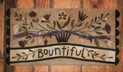 BOUNTIFUL WOOL APPLIQUE MAT PATTERN