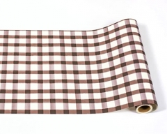 BROWN CHECK PAPER TABLERUNNER