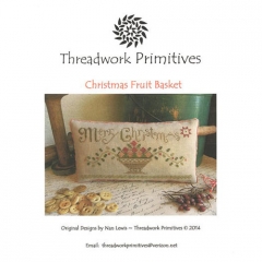 CHRISTMAS FRUIT BASKET CROSS STITCH PATTERN