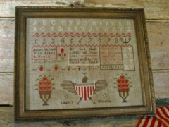 CLARA THORN SAMPLER CROSS STITCH PATTERN