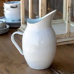 FARMHOUSE ENAMELWARE PITCHER