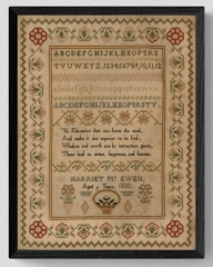 HARRIET MC EWEN SAMPLER 1830