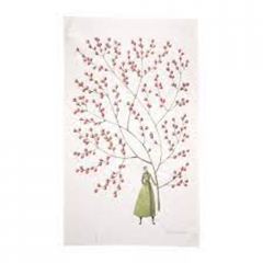 LAURA STODDART RED BERRIES TEA TOWEL