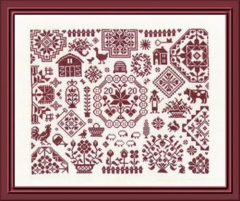 QUAKER DE LA FERME CROSS STITCH PATTERN