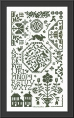 QUAKER DU PRINTEMPS CROSS STITCH PATTERN