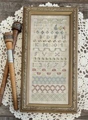 THE GREEN PEAR BAND CROSS STITCH SAMPLER