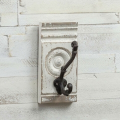 WHITE ARCHITECTURAL SINGLE HOOK