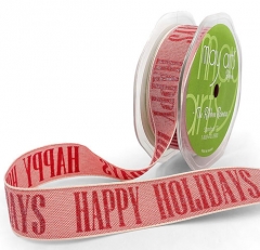 HAPPY HOLIDAYS RIBBON - YARD