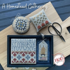 A HOMESTEAD GATHERING CROSS STITCH PATTERN