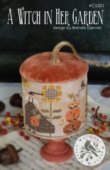 A WITCH IN HER GARDEN CROSS STITCH PATTERN