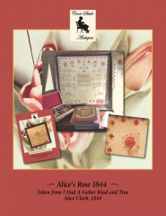 ALICE'S ROSE 1844 CROSS STITCH PATTERN