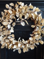 BEIGE EUCALYPTUS WREATH -SALE