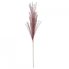 BURGUNDY TWISTED EYELASH RIBBON STEM -SALE