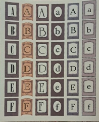 CUT OUT LETTER SET -SALE