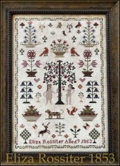 ELIZA ROSSITER 1853 CROSS STITCH PATTERN