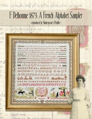 F. DELHOMME 1873: A FRENCH ALPHABET SAMPLER Pattern