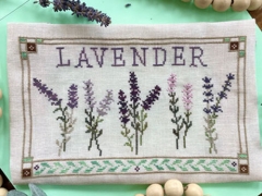 FRESH PICKED LAVENDER CROSS STITCH PATTERN