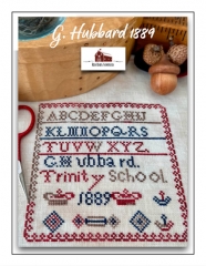 G HUBBARD 1889 CROSS STITCH SAMPLER Pattern