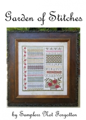 GARDEN OF STITCHES CROSS STITCHES KIT - 40 COUNT (Includes Pattern)