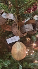 GOLD FINISH LEMON ORNAMENT