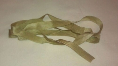 GRUNGY GREEN SILK RIBBON