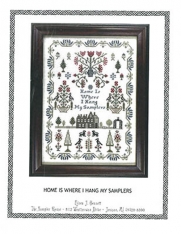 HOME IS WHERE I HANG MY SAMPLERS CROSS STITCH PATTERN