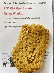 HONEY WHISKEY RICK RACK 1/4"