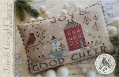 JOY & GOOD CHEER CROSS STITCH KIT 40 Count Linen (Includes Pattern)