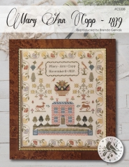 MARY ANN COPP 1839 CROSS STITCH KIT - 40 Count (Includes Pattern)