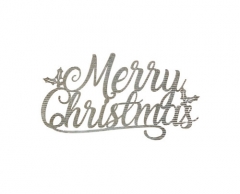 GALVANIZED MERRY CHRISTMAS CUT OUT WALL ART