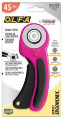 OLFA 45 MM ROTARY CUTTER ERGONOMIC MAGENTA