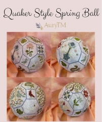 QUAKER SPRING BALL CROSS STITCH PATTERN