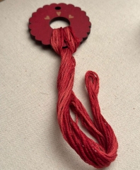 RUFFLED RED THREAD DROP