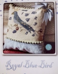 ROYAL BLUE BIRD CROSS STITCH PATTERN