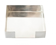 COCKTAIL NAPKIN TRAY - SILVER -SMALL