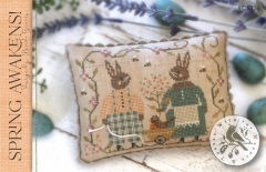 SPRING AWAKENS! CROSS STITCH KIT - 40 COUNT LINEN (Includes Pattern)