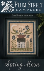 SPRING MOON CROSS STITCH KIT- 40 count linen (Includes Pattern)