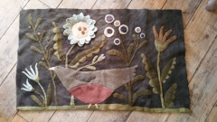 SUMMER IN MY GARDEN WOOL APPLIQUE KIT (Includes Pattern)