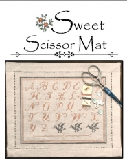 SWEET SCISSOR MAT CROSS STITCH PATTERN