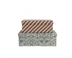 HANDMADE RECYCLED PAPER GIFT BOXES, SET OF 2