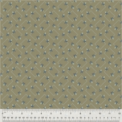 GARDEN TALE 53824-6-TAUPE DIAMOND FLORAL -PREORDER