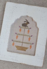 BUNNY FEATHER TREE CROSS STITCH PATTERN