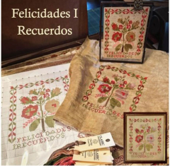 FELICIDADES I RECUERDOS CROSS STITCH PATTERN