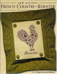 FRENCH COUNTRY- ROOSTER CROS STITCH PATTERN